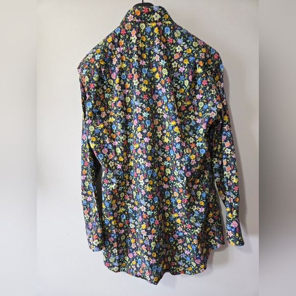 STENSTRÖMS Floral Fitted Men's Dress Shirt. 17.5/44 - Picture 6 of 13